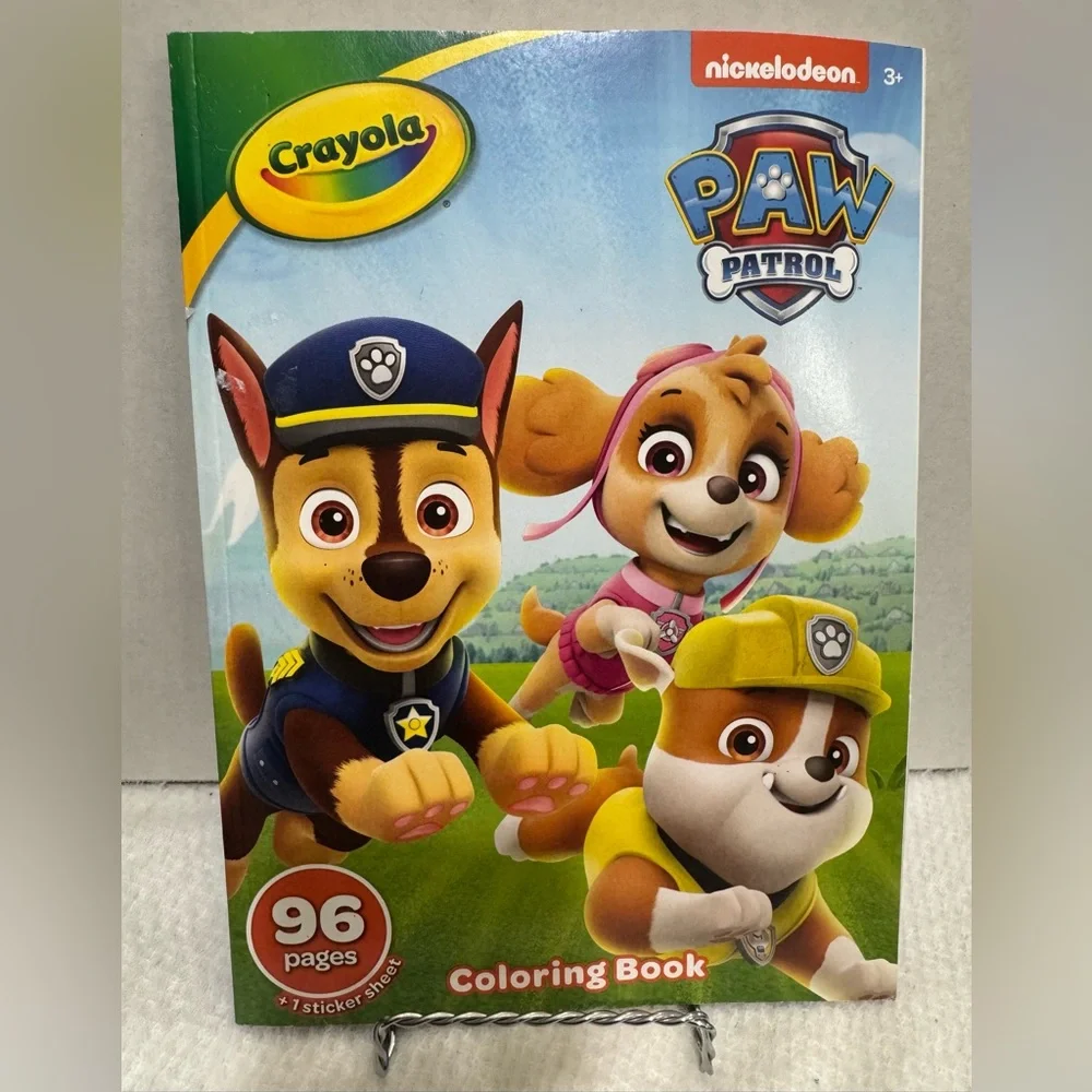 Crayola Paw Patrol Coloring Book includes stickers
